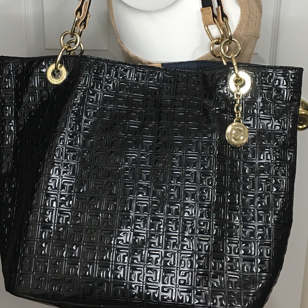 Large Black TOMMY HILFIGER Tote - Picture 2 of 7